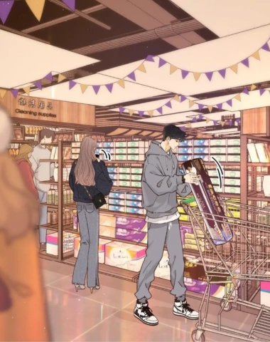 Eternal love manga main characters shopping groceries