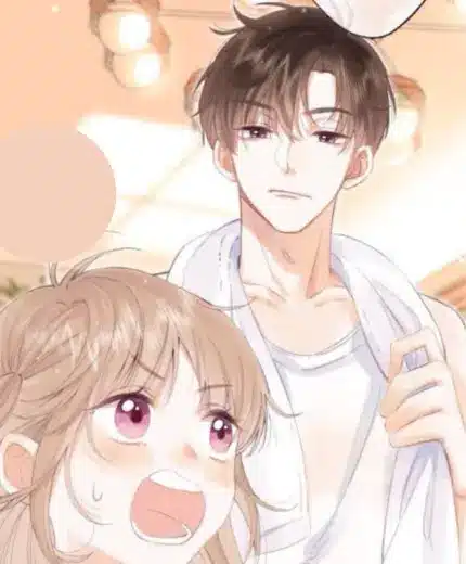 Manga art: Younger sister is yelling at her brother who looks annoyed.