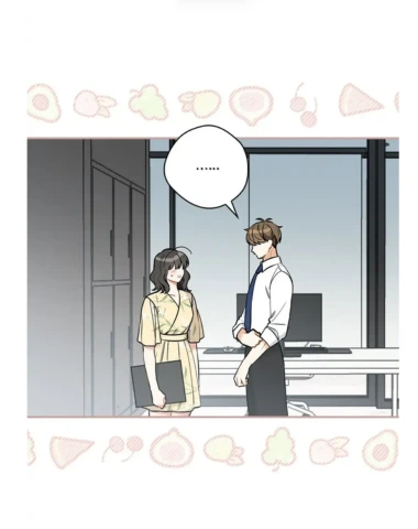 A couple talking to each other at the office
